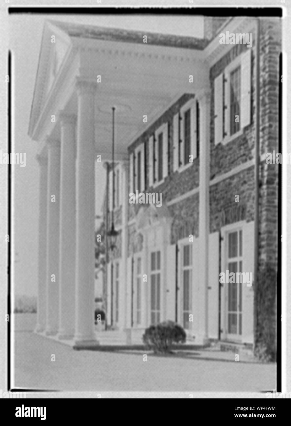 John N. Conyngham, Hayfield Farm, residence in Lehman Township, Pennsylvania. Stock Photo