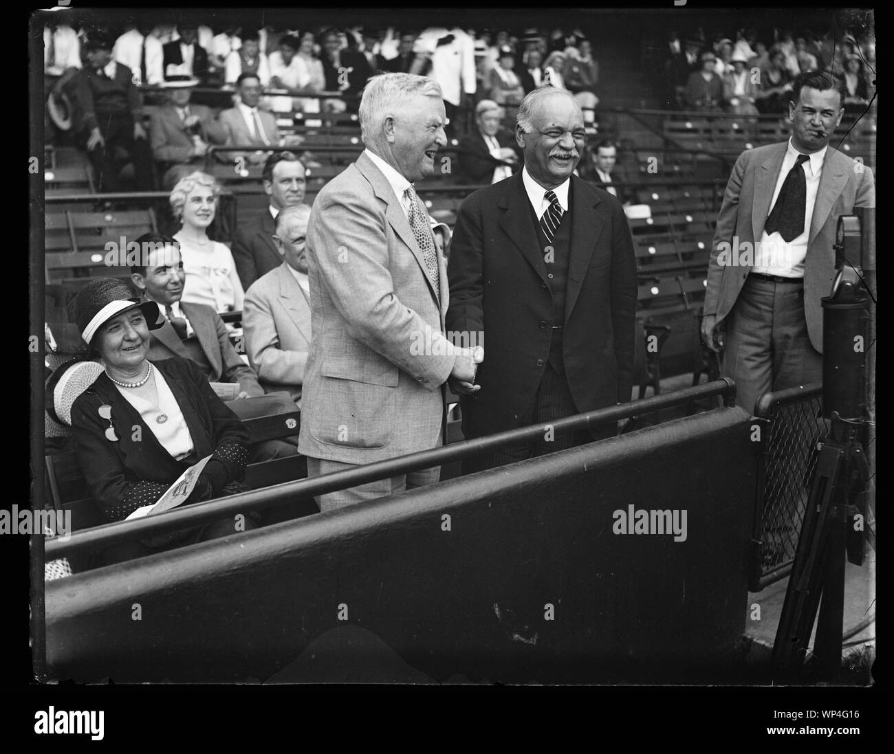 John Nance Garner and Charles Curtis in stands Stock Photo - Alamy