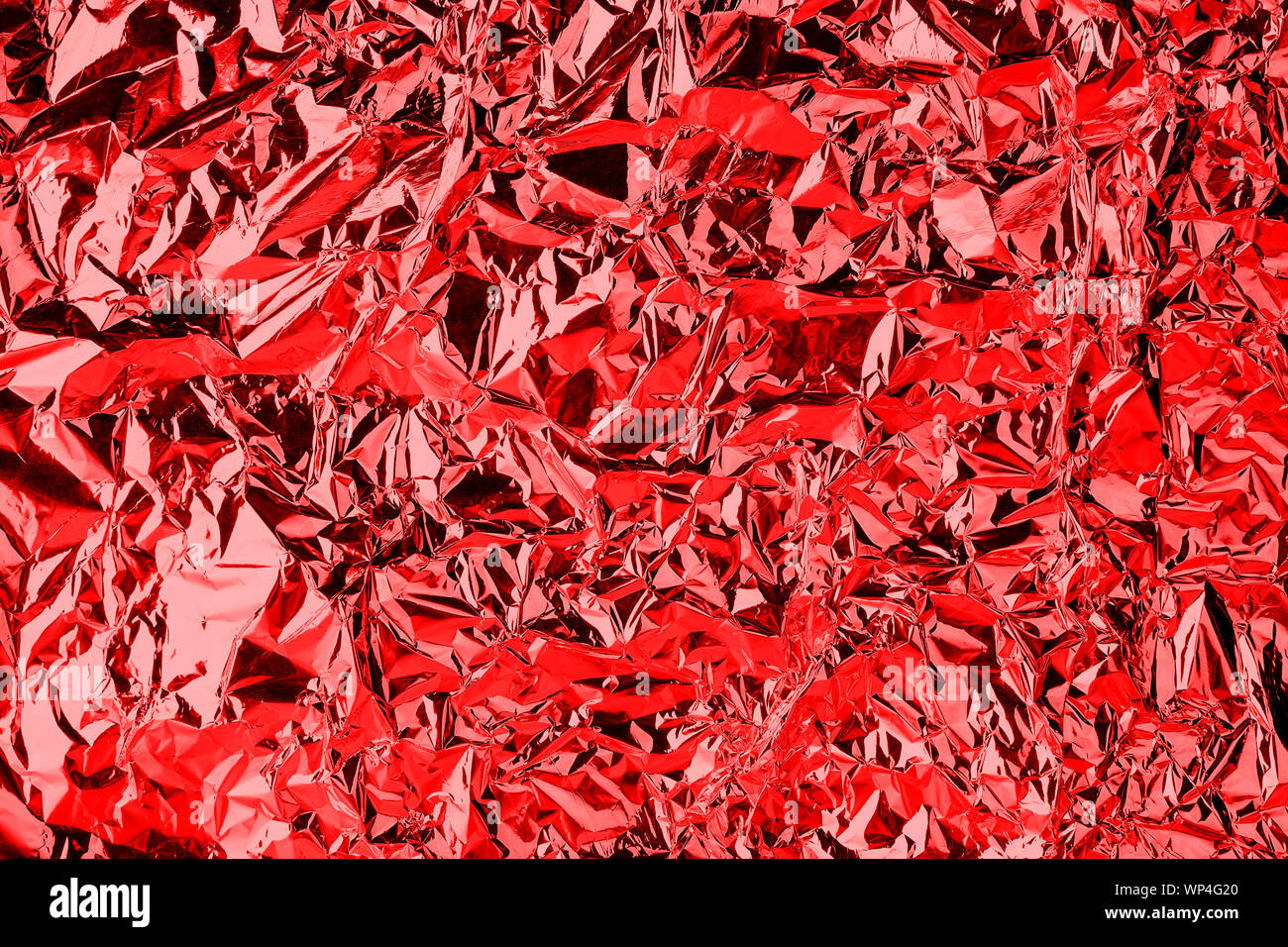 Red shiny foil background metallic hi-res stock photography and images -  Alamy