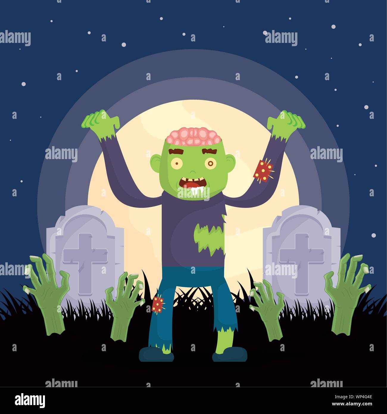 kids costumes happy halloween party Stock Vector Image &amp; Art - Alamy