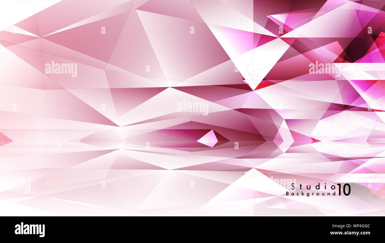 Vector studio background. abstract triangles with colorful gradients