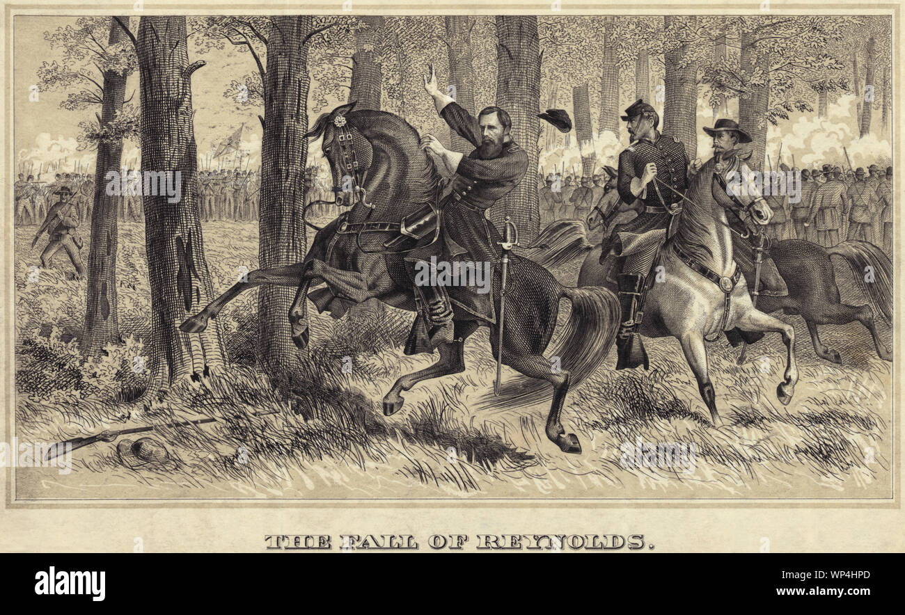 The Fall of Reynolds - The death of John Fulton Reynolds at the Battle ...