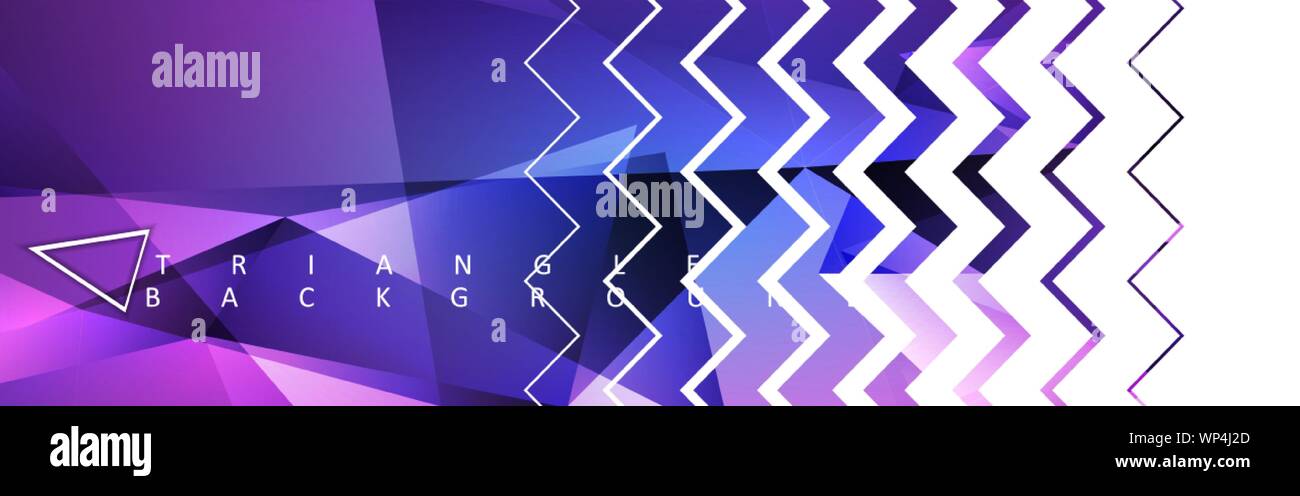 Abstract vector triangle background with colorful gradient. Vector EPS ...