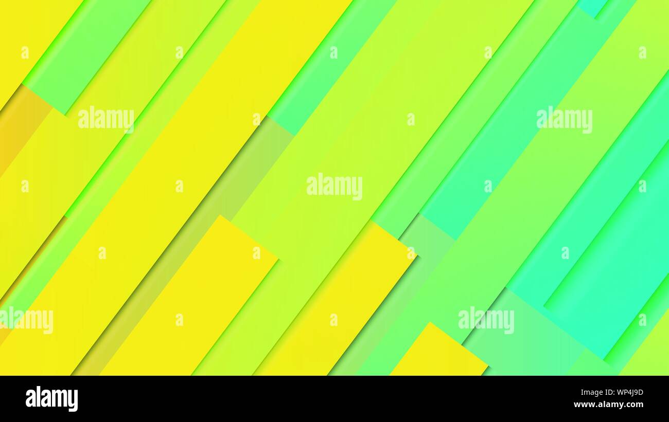 abstract geometric background line with color gradient green and yellow ...