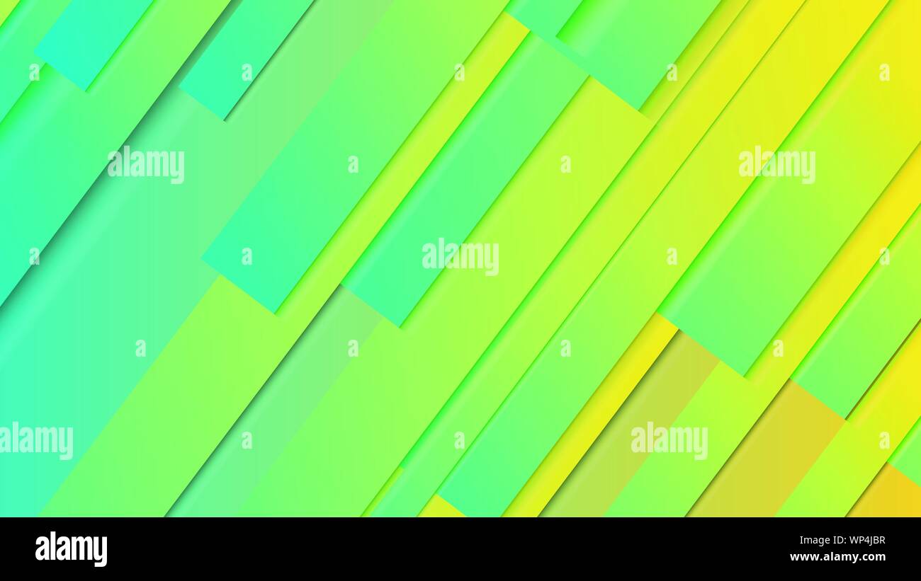 abstract geometric background line with color gradient green and yellow ...