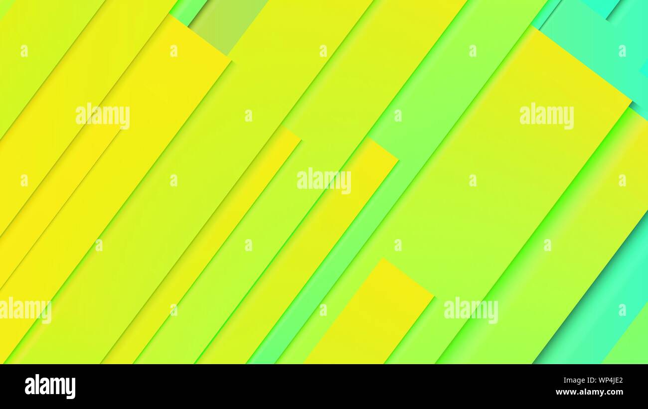 abstract geometric background line with color gradient green and yellow ...
