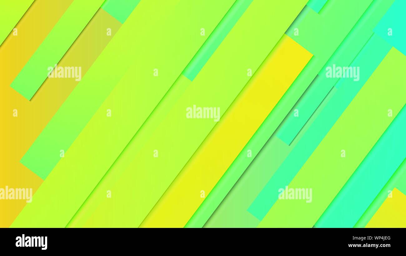 abstract geometric background line with color gradient green and yellow ...
