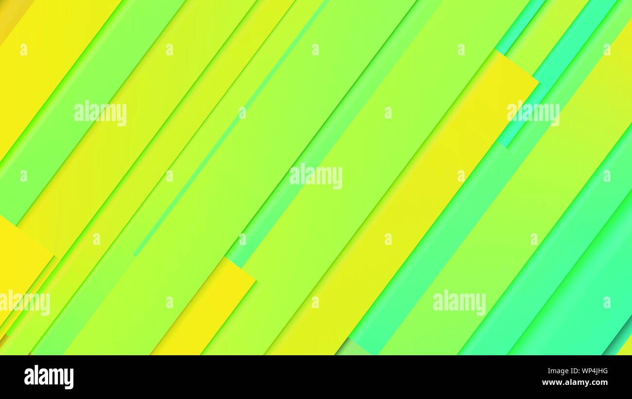 abstract geometric background line with color gradient green and yellow ...