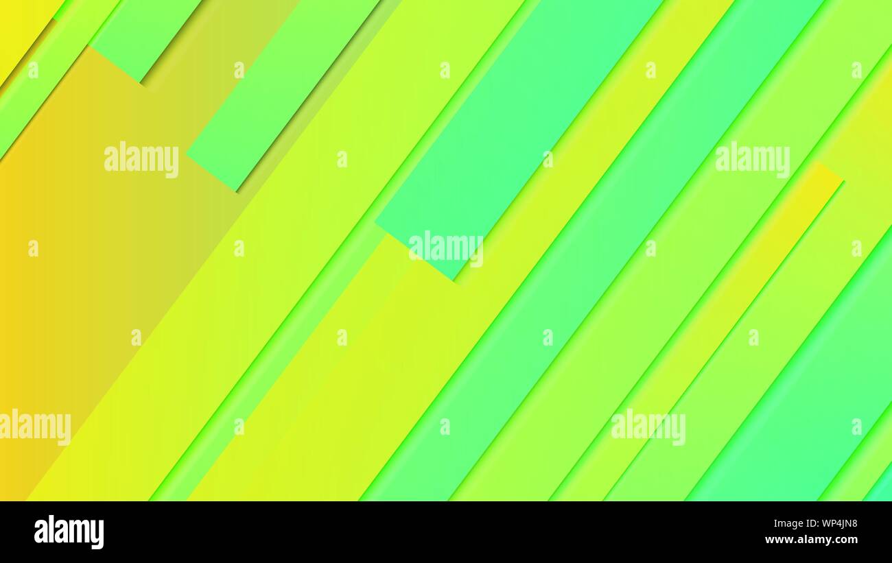 abstract geometric background line with color gradient green and yellow ...