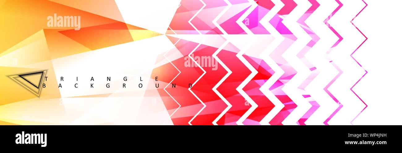 Abstract vector triangle background with colorful gradient. Vector EPS ...