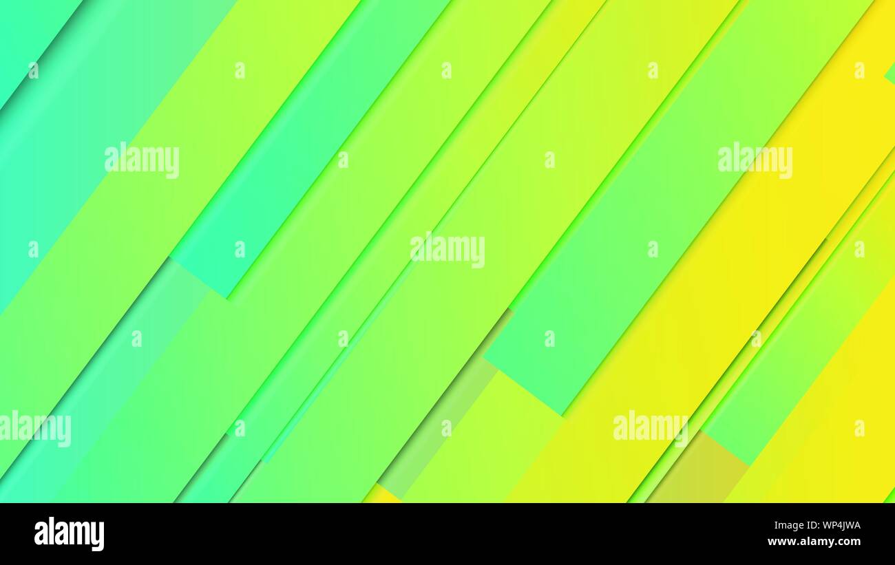 abstract geometric background line with color gradient green and yellow ...