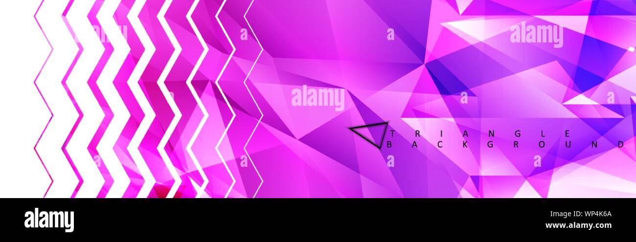Abstract vector triangle background with colorful gradient. Vector EPS ...