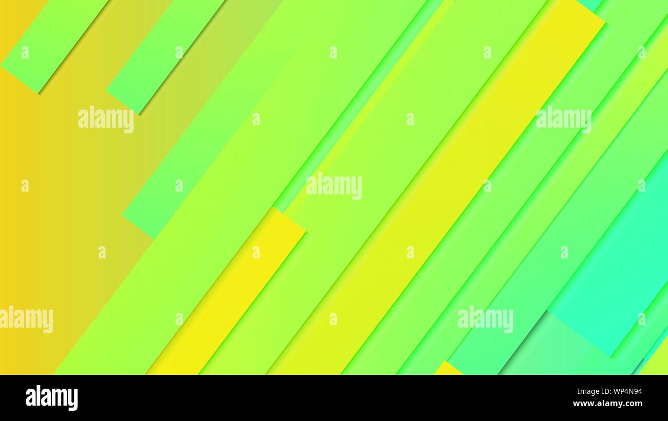 abstract geometric background line with color gradient green and yellow ...