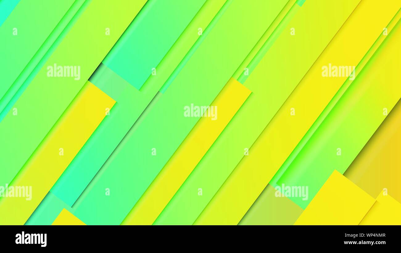 abstract geometric background line with color gradient green and yellow ...