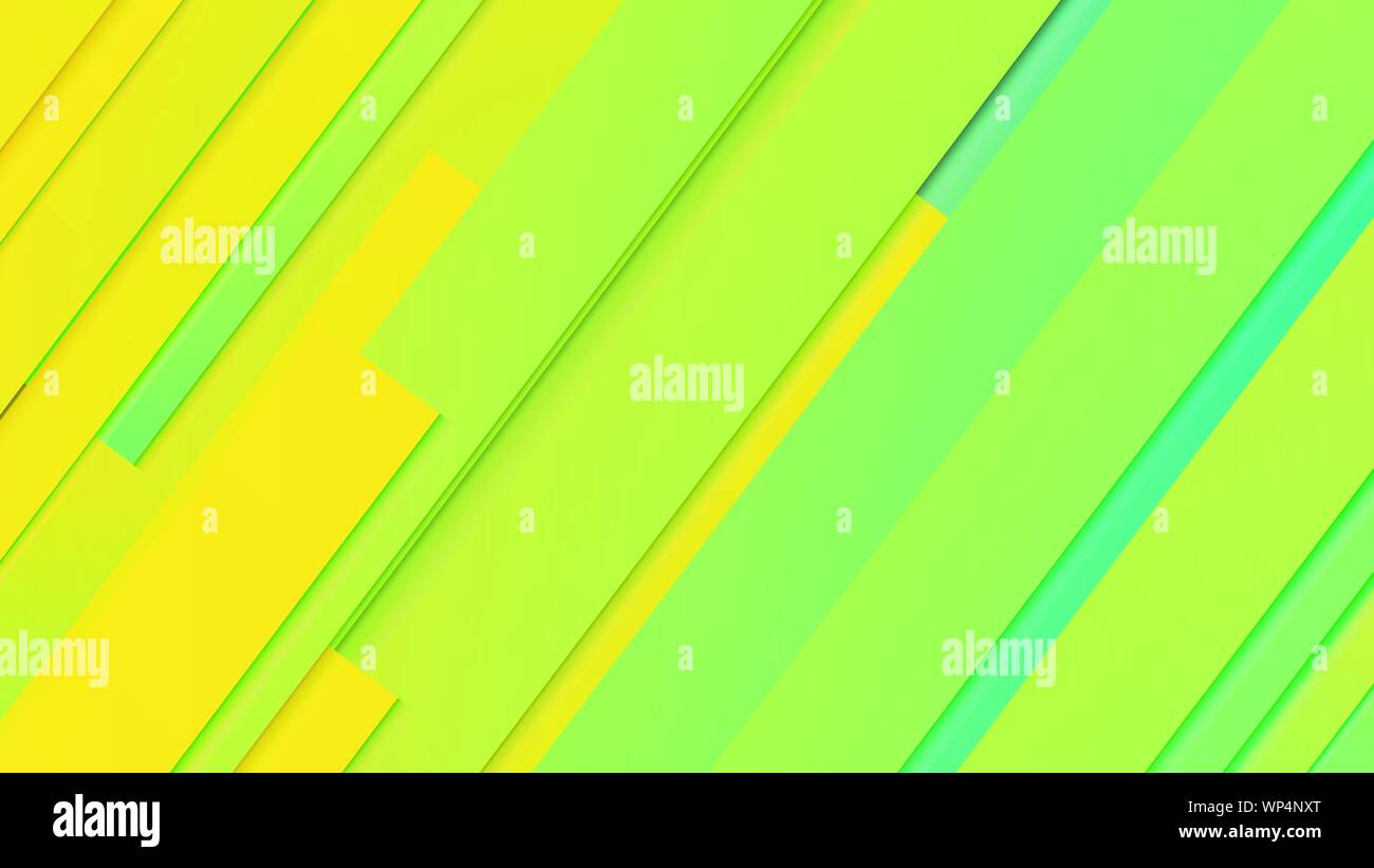 abstract geometric background line with color gradient green and yellow ...