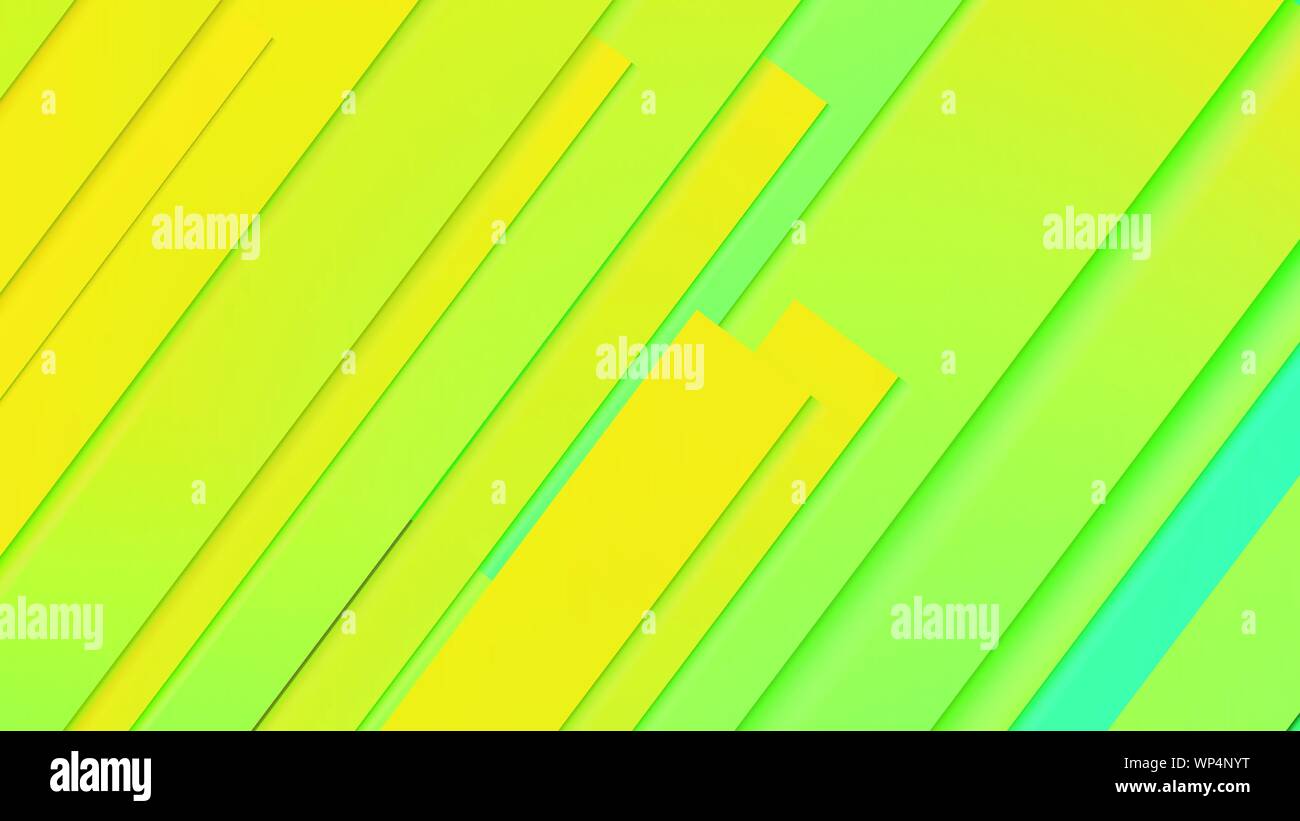 abstract geometric background line with color gradient green and yellow ...