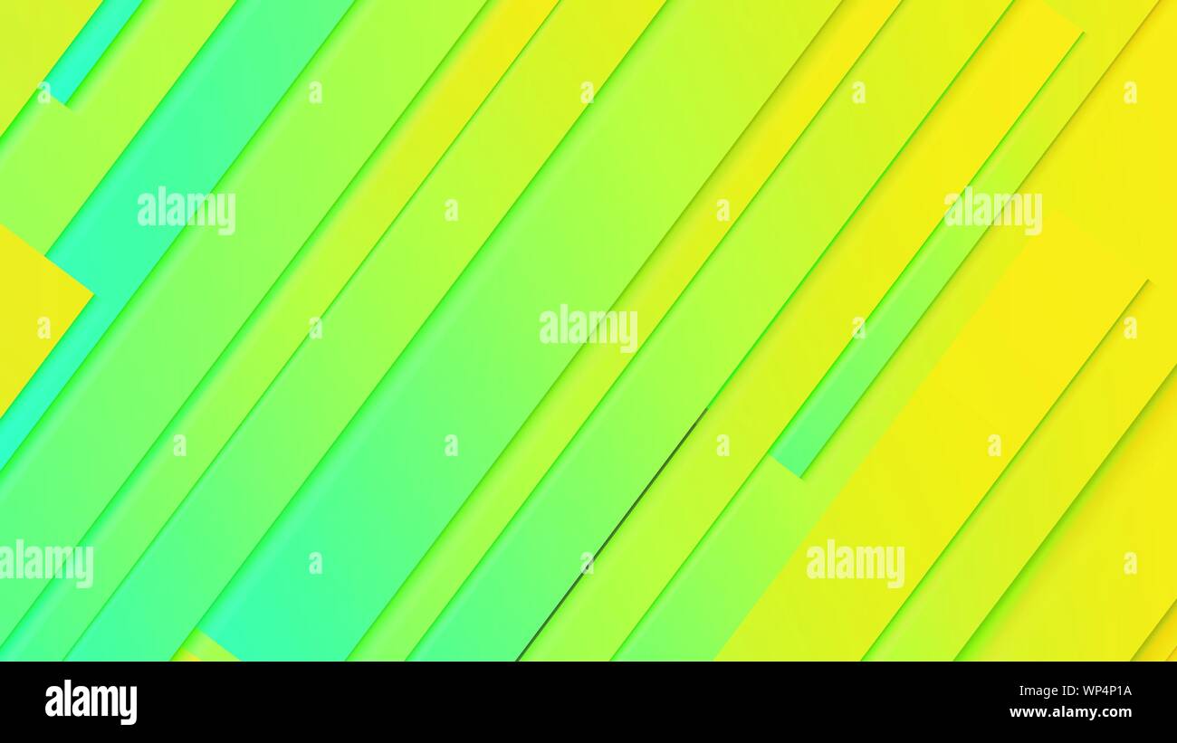 abstract geometric background line with color gradient green and yellow ...