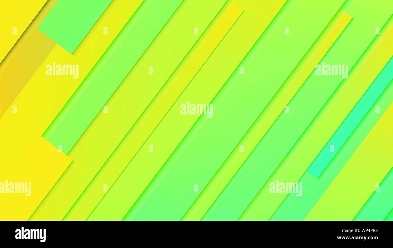 abstract geometric background line with color gradient green and yellow ...