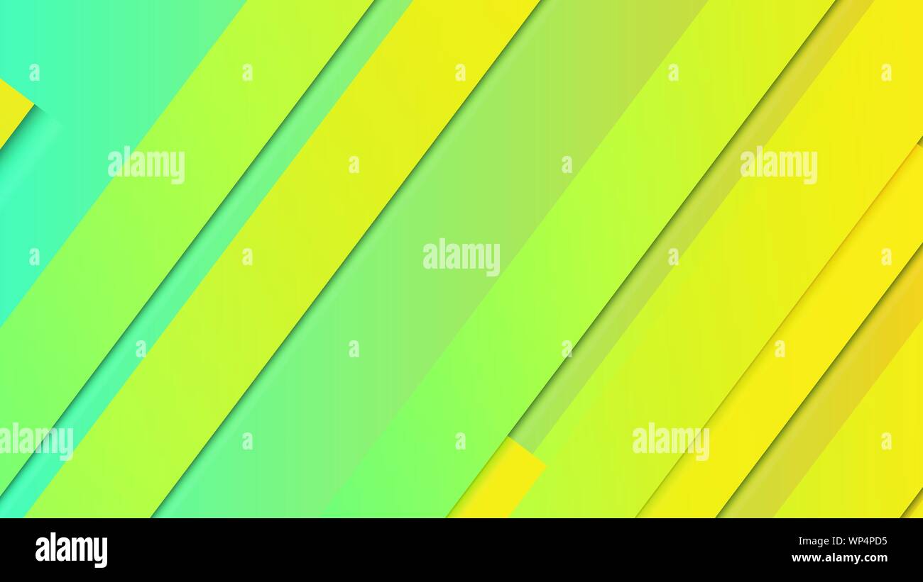 abstract geometric background line with color gradient green and yellow ...
