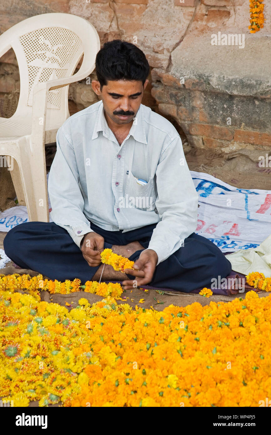 Jodhpur, India, September 2, 2019 A local vender in a outdoor market in Jodhpur Rajasthan India Stock Photo