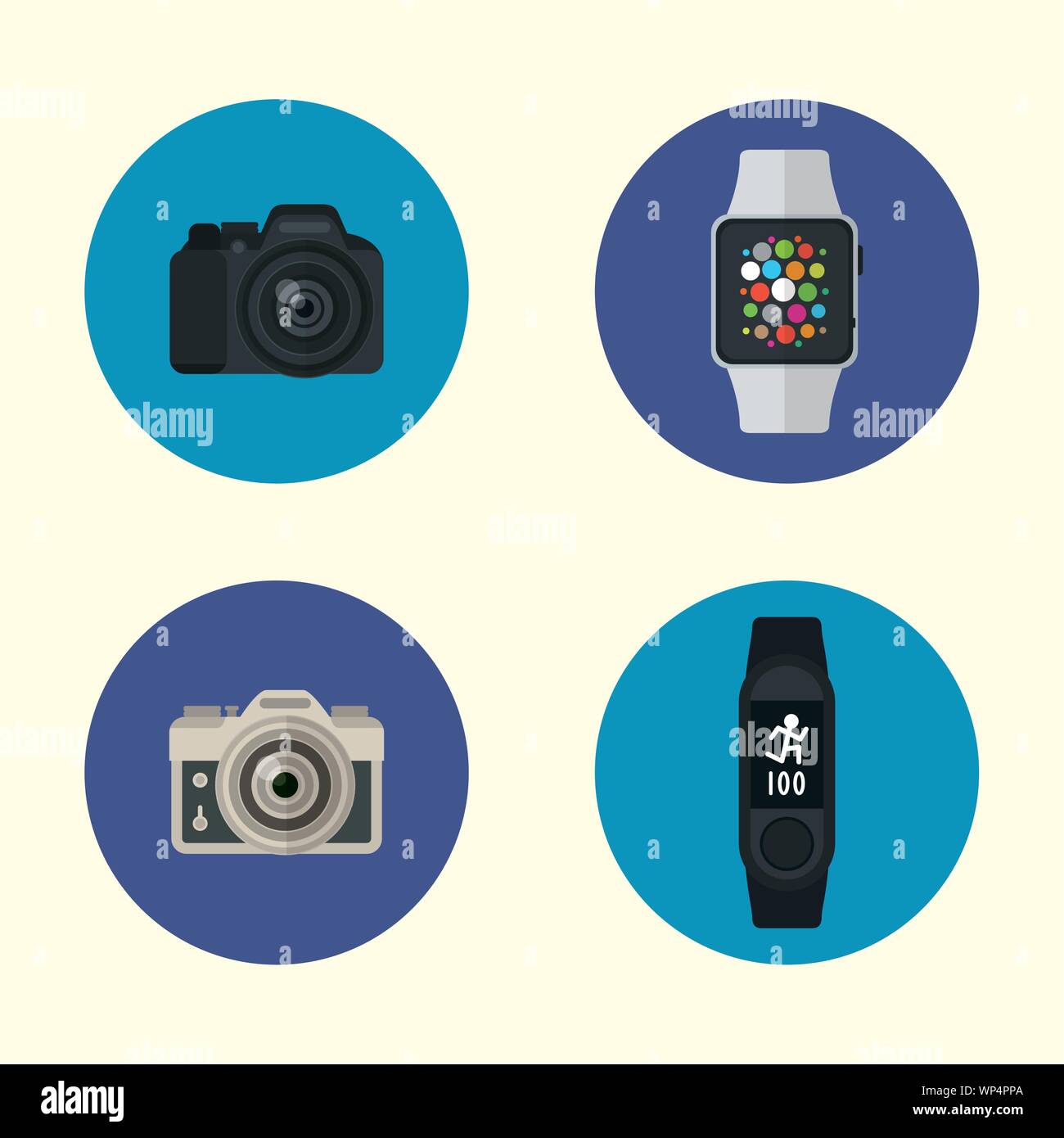 flat design gadgets technology icons Stock Vector Image & Art - Alamy