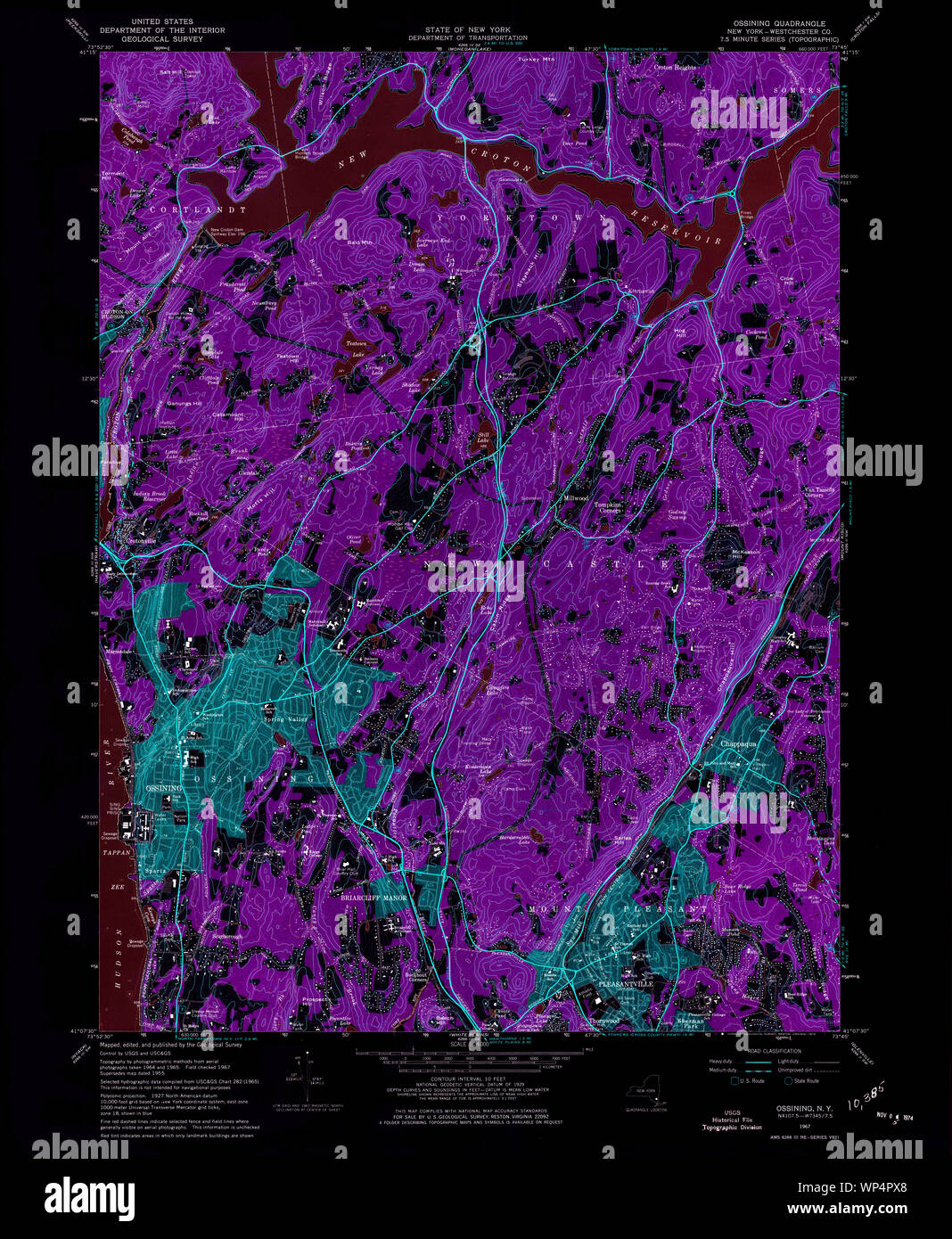 Map of ossining hires stock photography and images Alamy