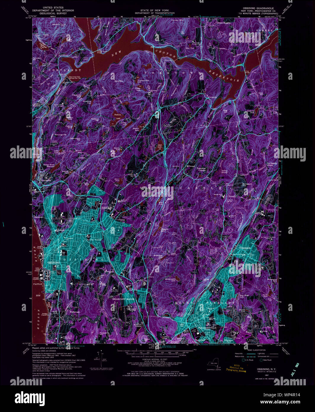 Map of ossining hires stock photography and images Alamy