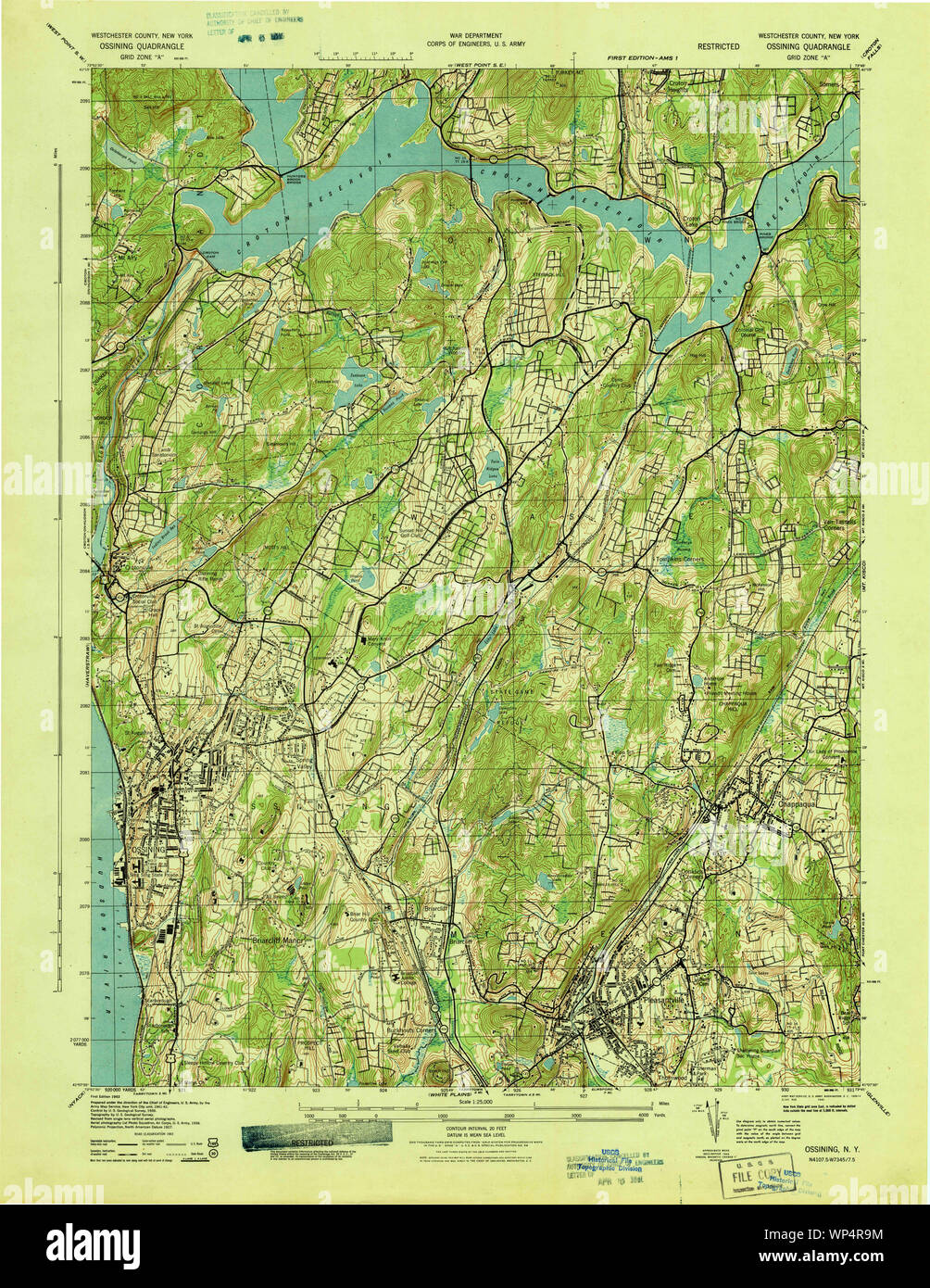 Map of ossining new york hires stock photography and images Alamy