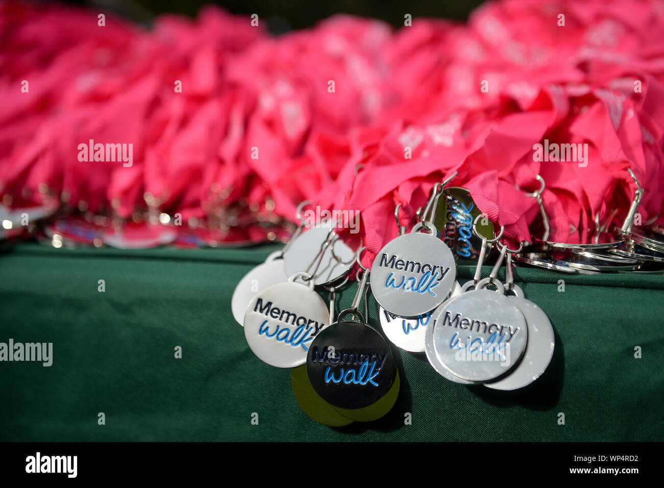 Medals At The Alzheimer s Society s Nottingham Memory Walk PA Photo Picture Date Saturday 