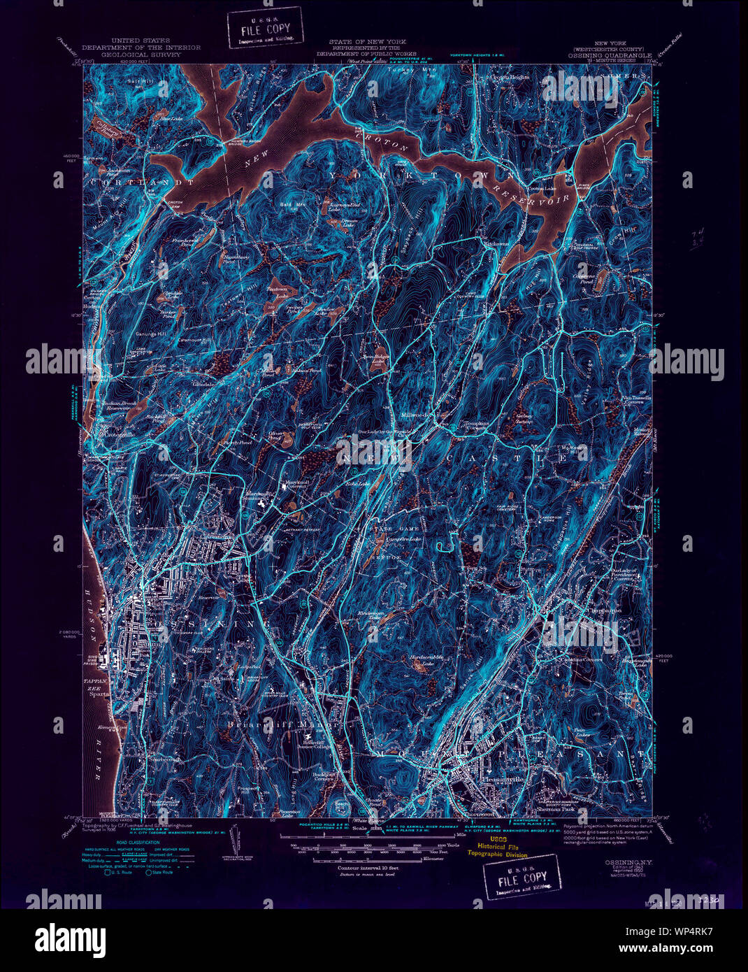 Map of ossining new york hires stock photography and images Alamy