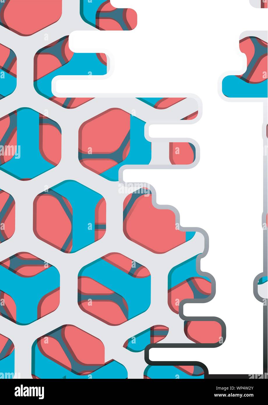 Vector of abstract colorful hexagon background Stock Vector Image & Art ...