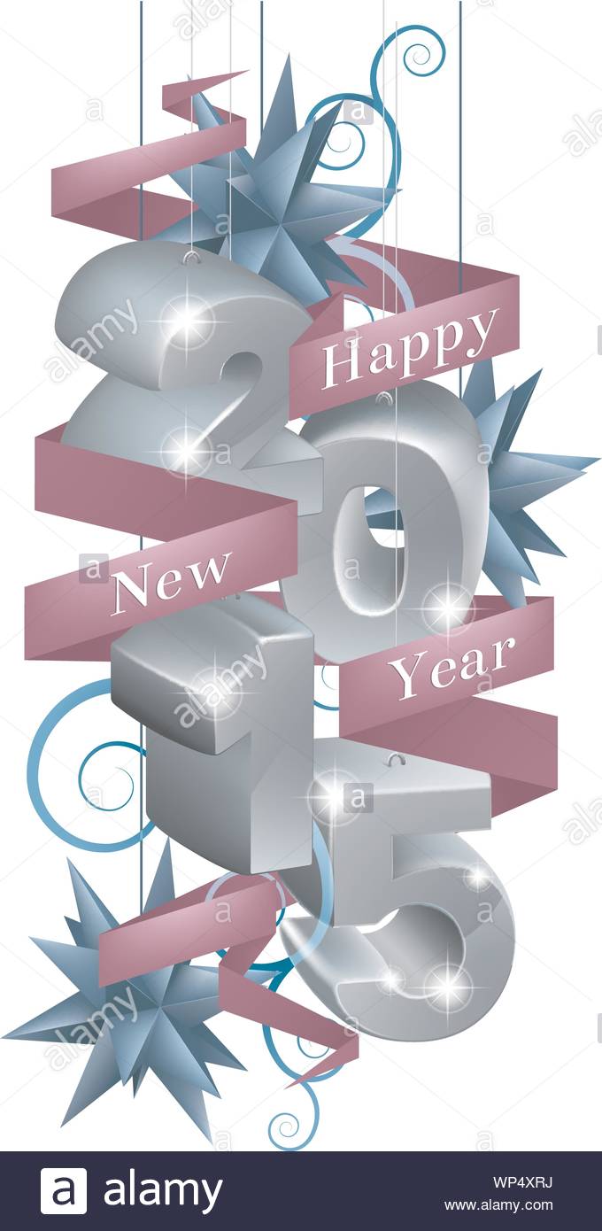 New Year 2015 Decorations Stock Vector Art Illustration Vector