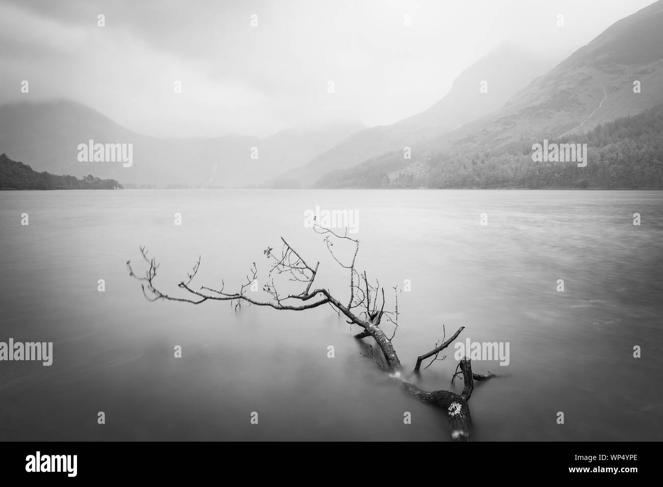 Atmospheric lakes Black and White Stock Photos & Images - Alamy