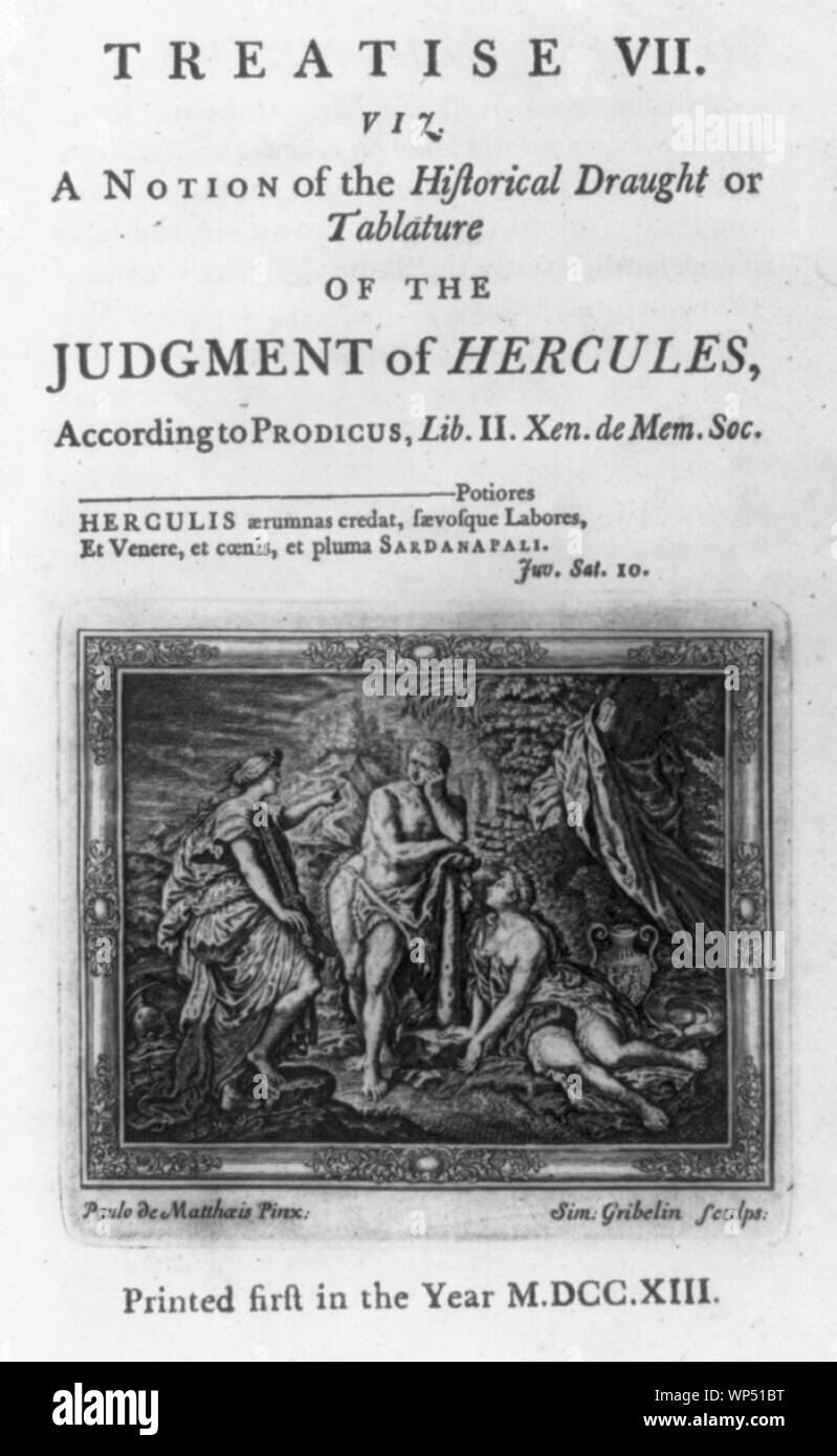 The judgment of hercules hires stock photography and images Alamy