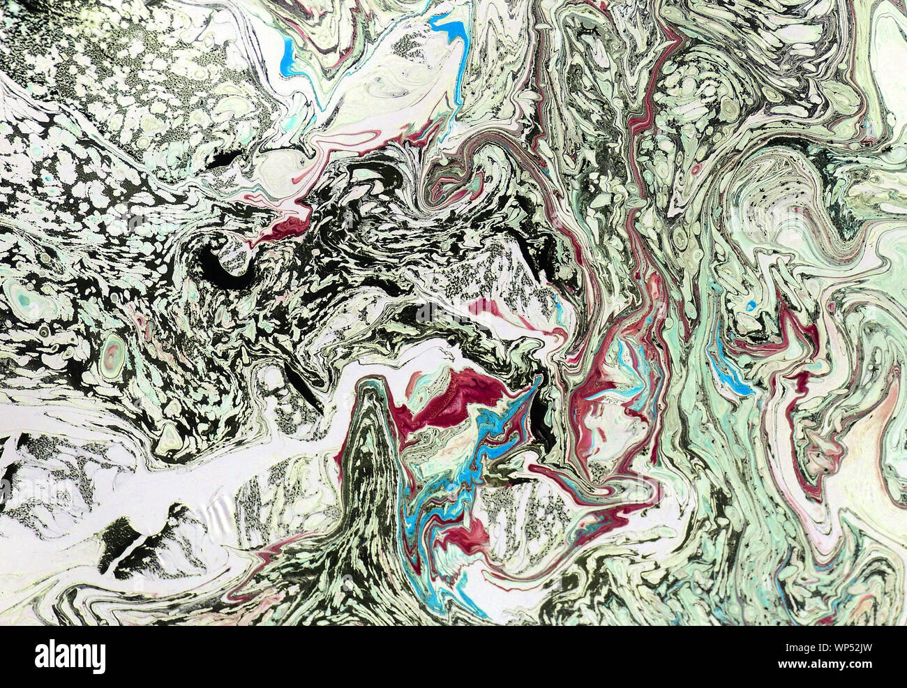 Abstract acrilic painting with color cells Stock Photo - Alamy