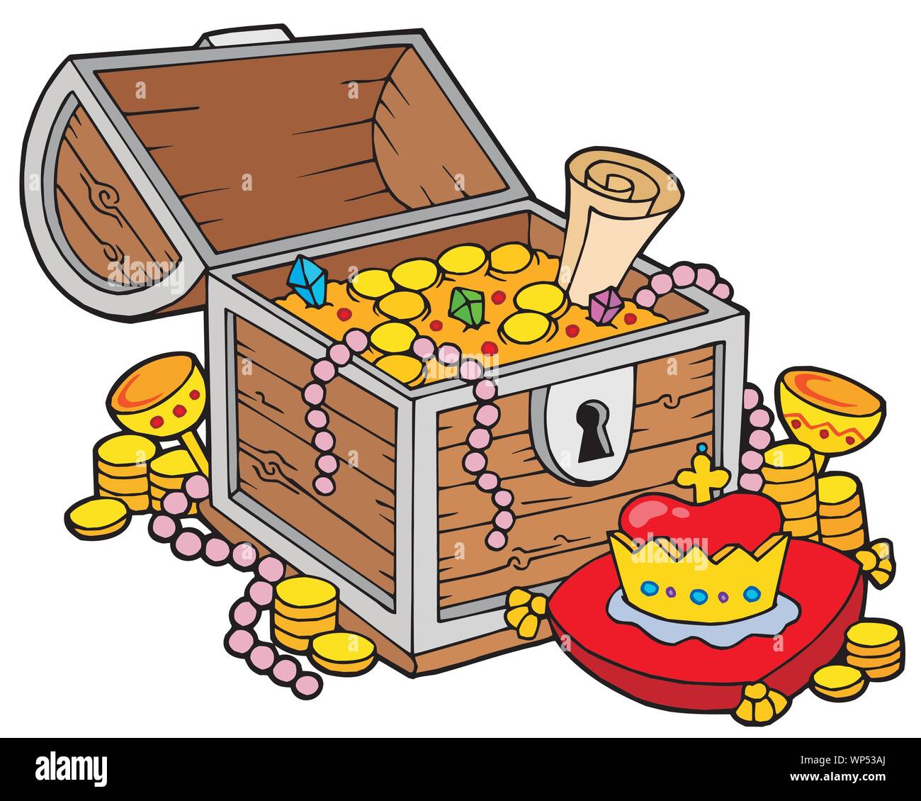 Big treasure chest Stock Vector Image & Art - Alamy