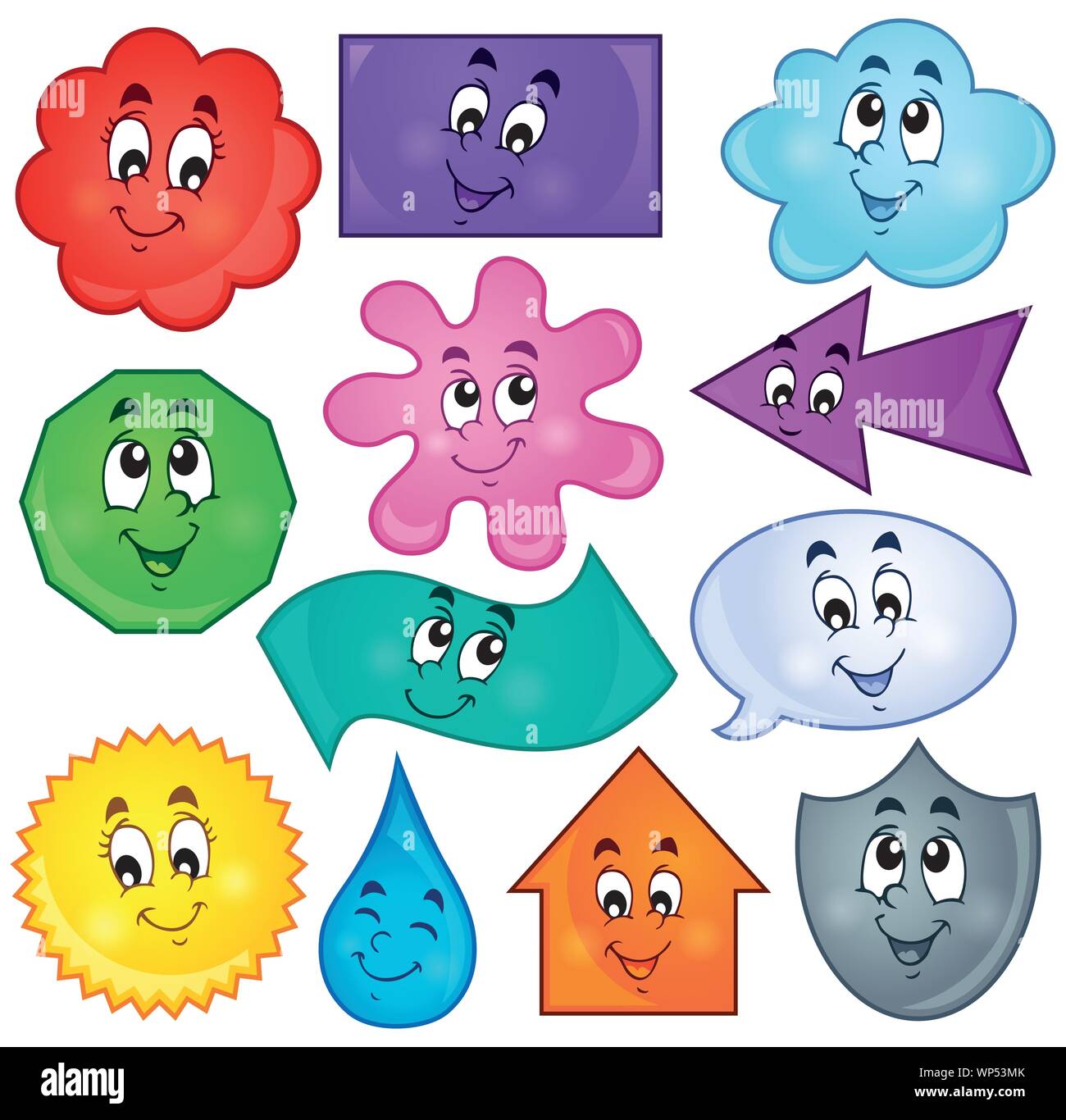 Variasi Shape Various shapes theme image 3 Stock Vector Image & Art - Alamy