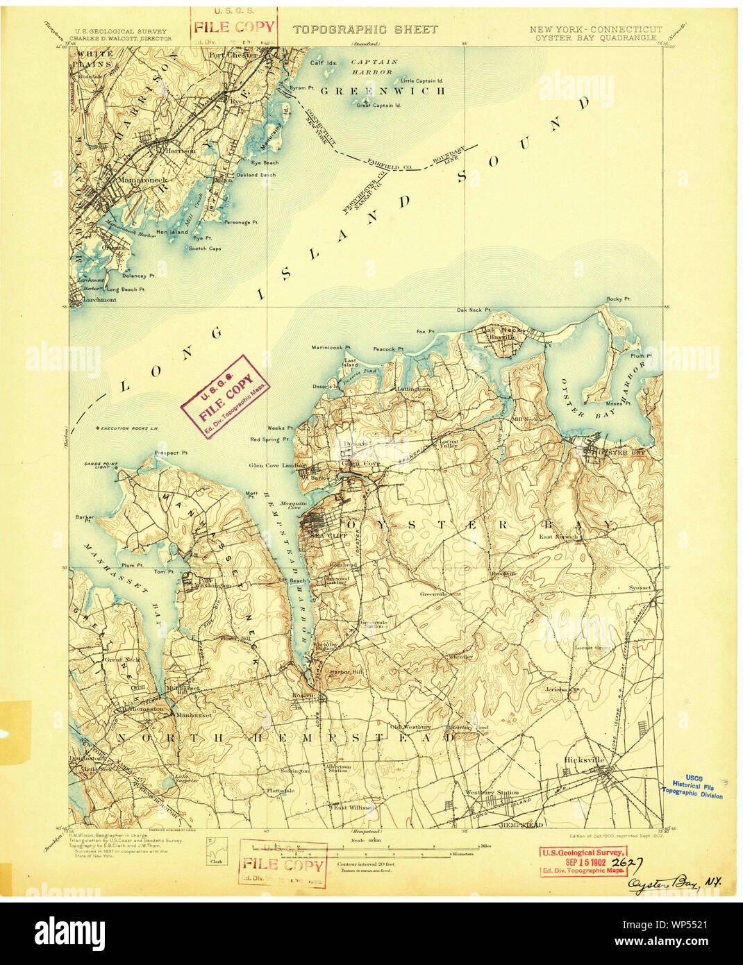 Map of oyster bay hires stock photography and images Alamy