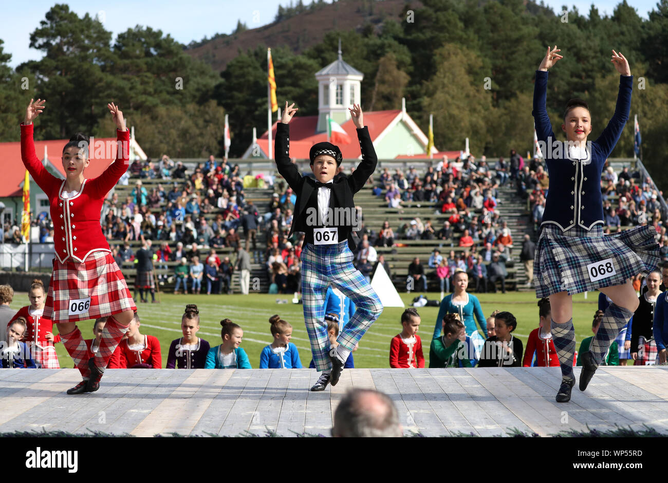 Highland dancers at the Braemar Royal Highland Gathering at the ...