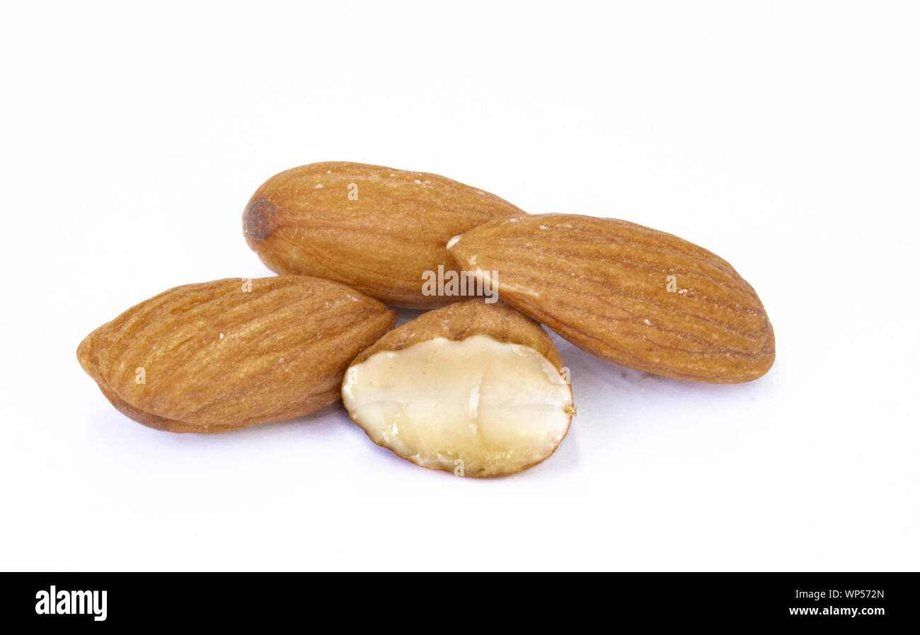 Combination of cashew nuts, almonds nuts and raisins, healthy snack