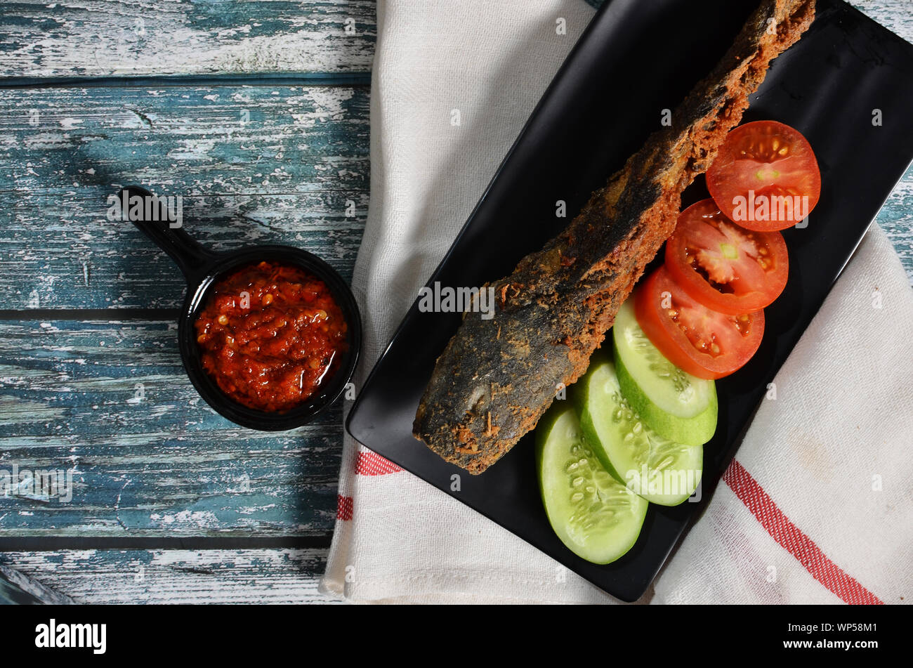 indonesian fish dish Stock Photo - Alamy