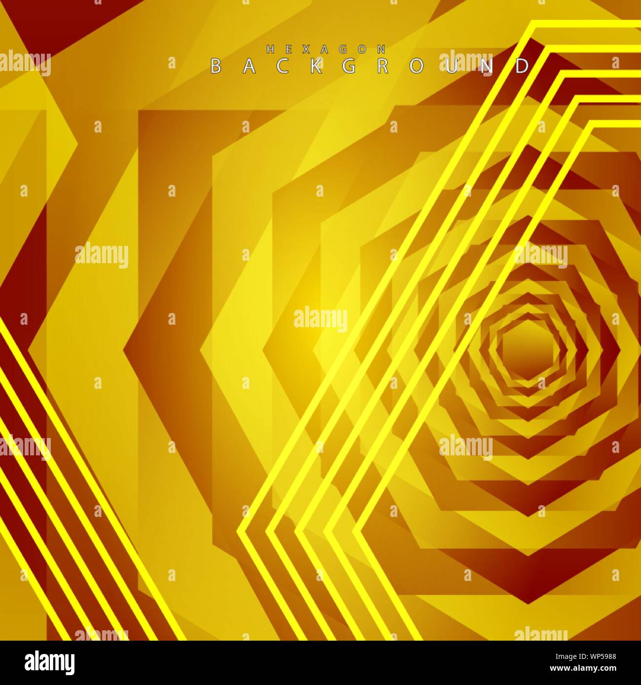 colorful hexagon abstract background. Transparent vector background in