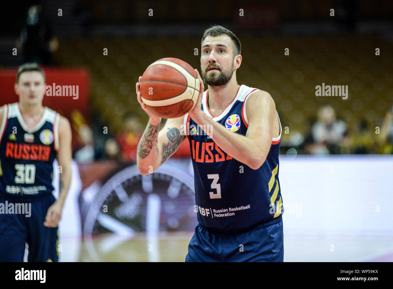 Sergey Karasev (Russia). FIBA Basketball World Cup China 2019. First Round  Stock Photo - Alamy