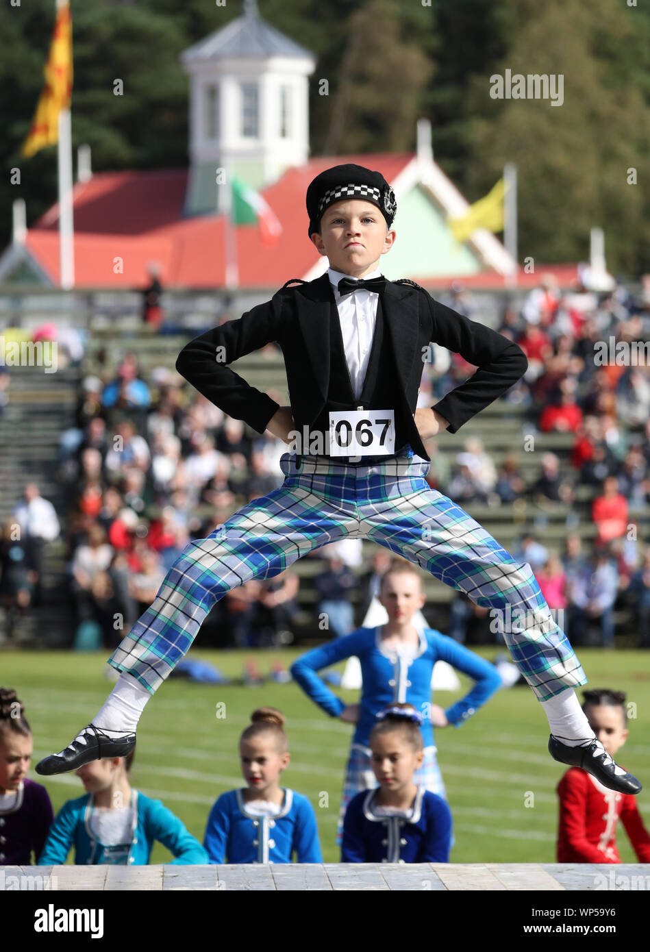 Highland dancers at the Braemar Royal Highland Gathering at the ...
