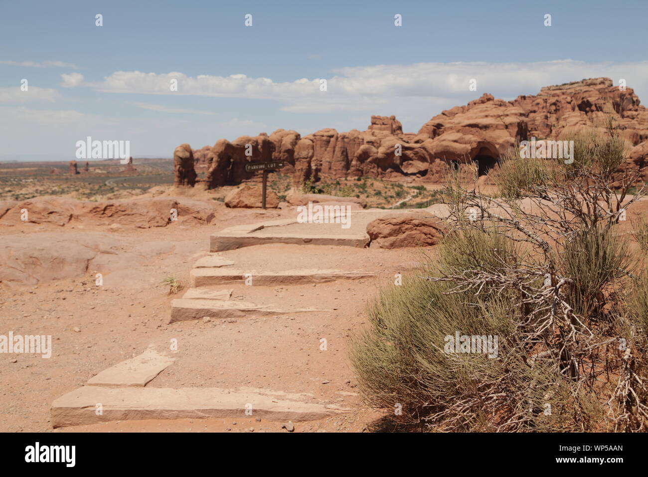 in USA inside the arches national park the beauty of amazing nature ...
