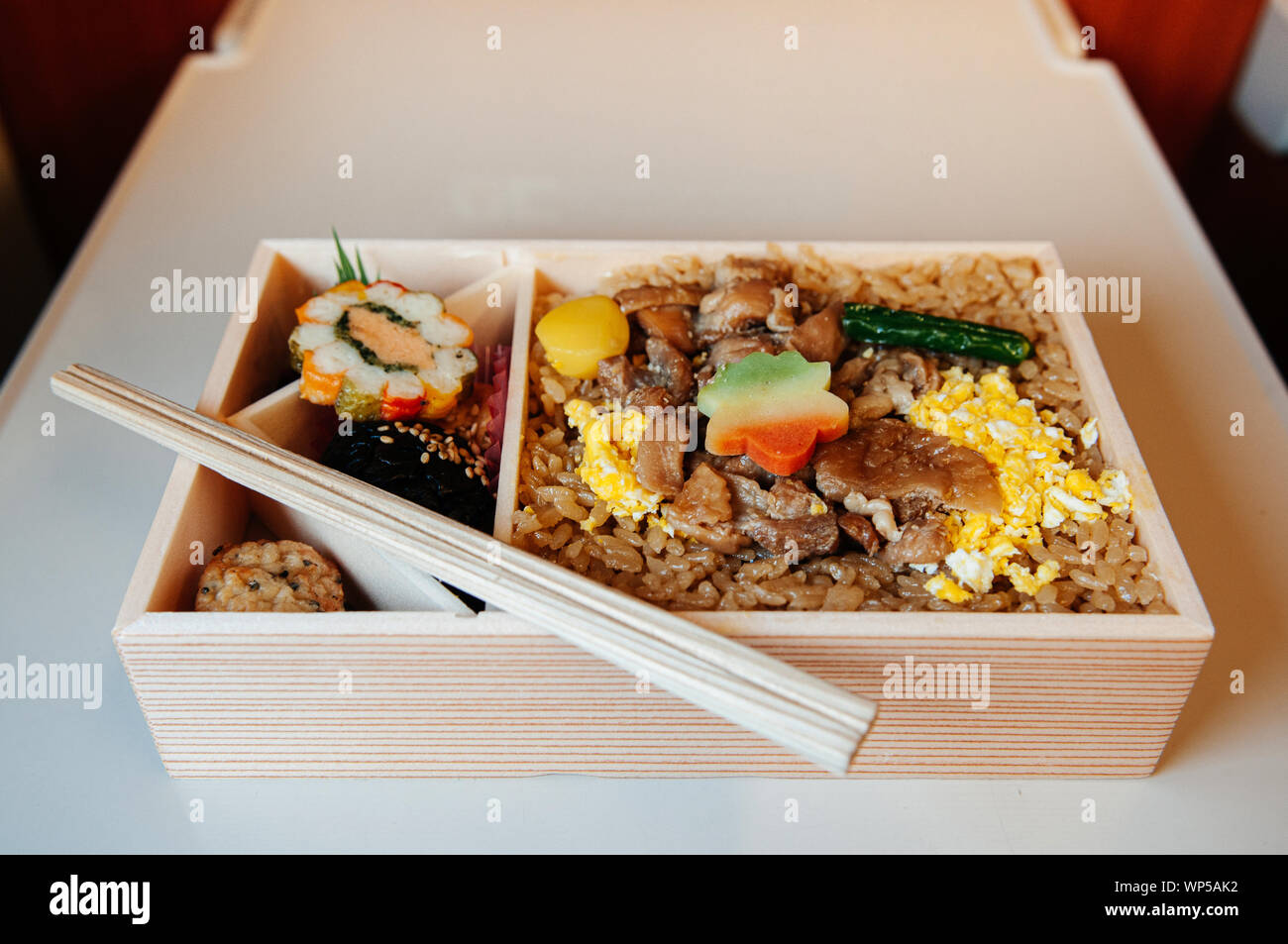 Ekiben Japanese bento Train station lunch box Yakitori fried rice