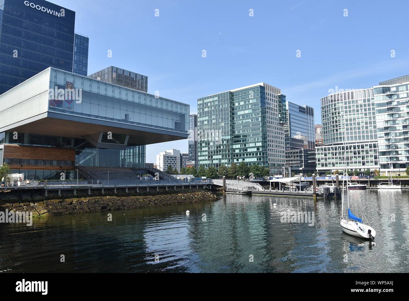The Boston Seaport Innovation District - a new neighborhood, South Boston, Massachusetts, USA Stock Photo