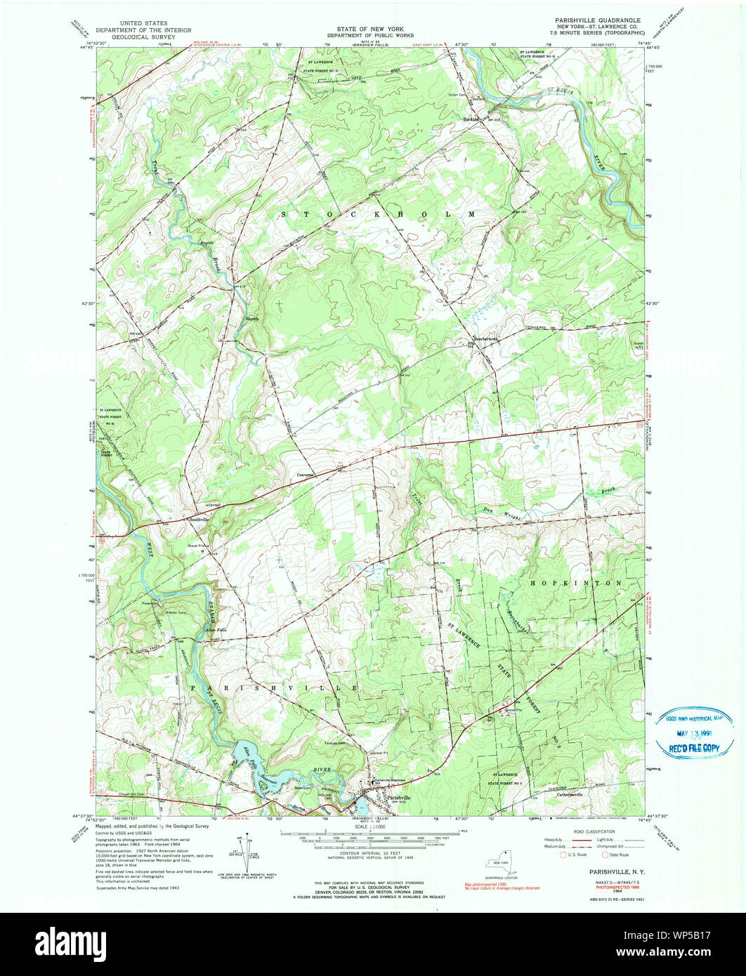 New York NY Parishville 136772 1964 24000 Restoration Stock Photo Alamy