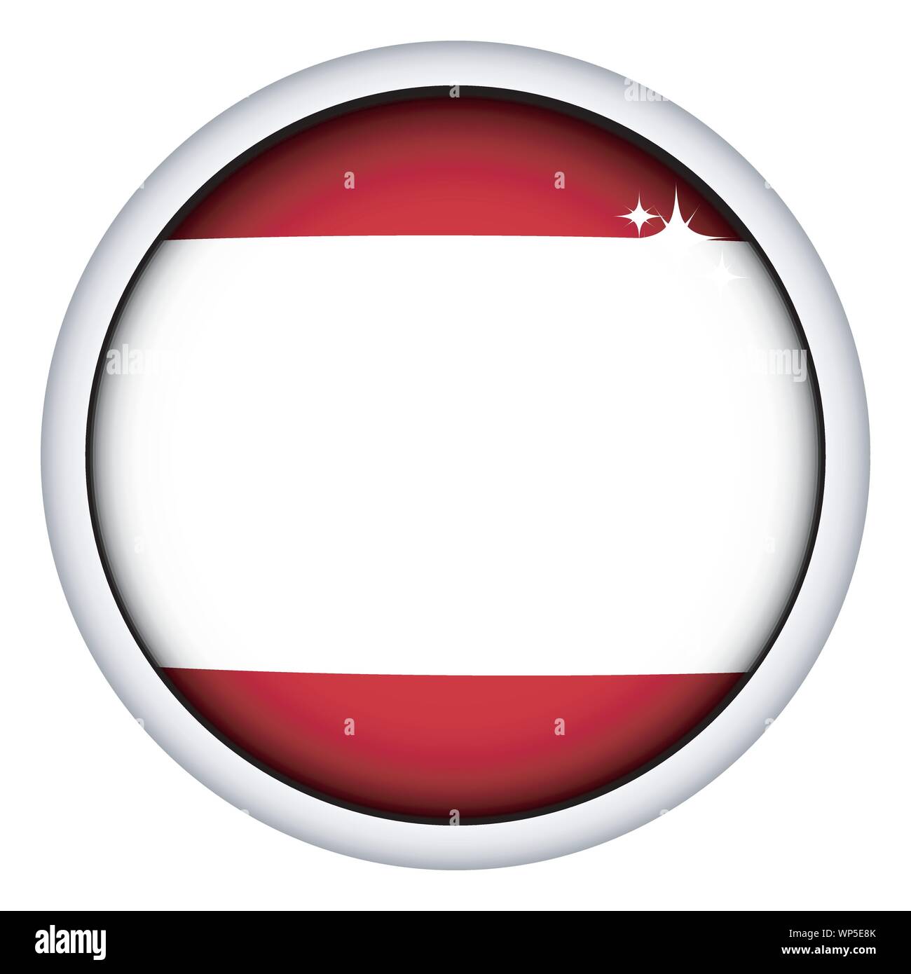 Austrian flag button Stock Vector