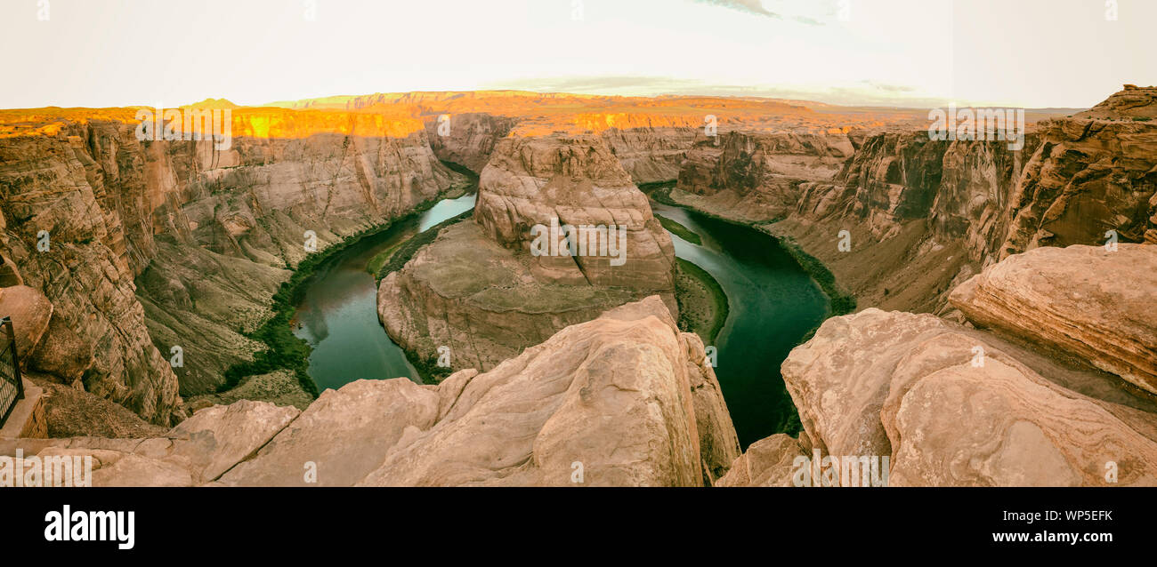 Panoramic view horseshoe bend hi-res stock photography and images - Alamy